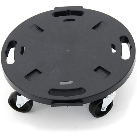 Support à roulettes rond diamètre 40 x 12,5 cm 4 roues Capacité max 275 kg Plantes Meubles ou matériel lourd