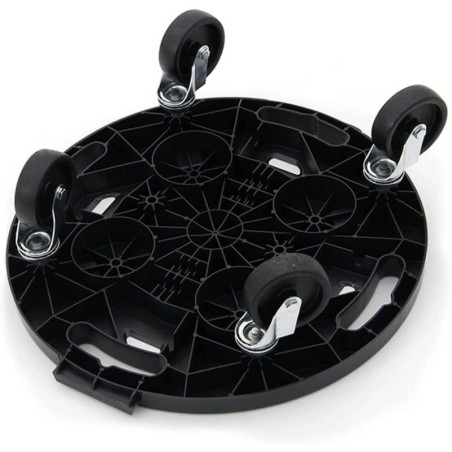 Support à roulettes rond diamètre 40 x 12,5 cm 4 roues Capacité max 275 kg Plantes Meubles ou matériel lourd