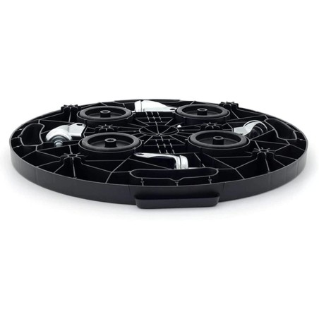 Support à roulettes rond diamètre 40 x 12,5 cm 4 roues Capacité max 275 kg Plantes Meubles ou matériel lourd