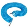 Tuyaux air comprimé PU 15 mètres 12 bar 2 raccords + 2 écrous fraisés