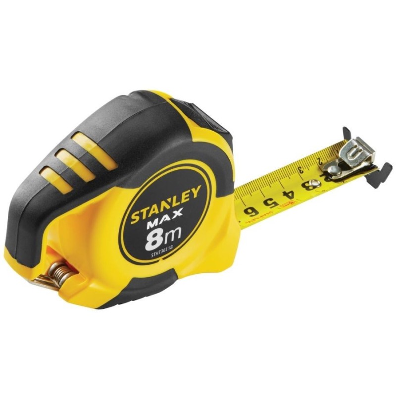 Mètre mesureur 8 mètres Boitier en ABS Stanley