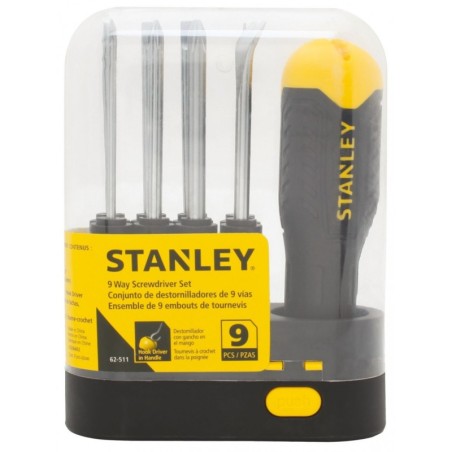 Kit tournevis Stanley 62 0 511 multi-embouts interchangeables Coffret