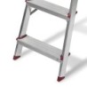 Escabeau en aluminium 2 X 5 marches Charge 150 kg Hauteur 1,14 m VITO Fabriqué en Europe