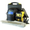 Poste à souder inverter 140 Ampères + Cagoule LCD 9/13 + Lot 12 électrodes Acier Ø 2.5mm gants de soudure VITO