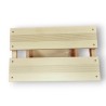 Escabeau Tabouret Marchepied 3 marches pliantes Bois massif 2en1