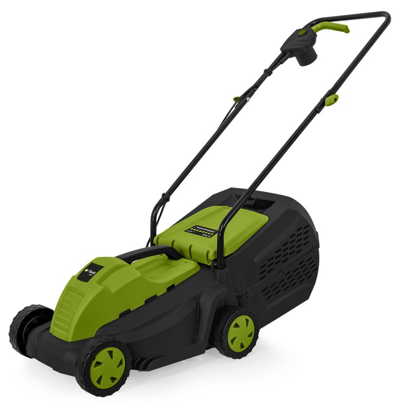 Tondeuse a gazon électrique Induction 1200W Pelouses jusqu'à 300m2 Larg 32cm Bac 35L ITOOLS