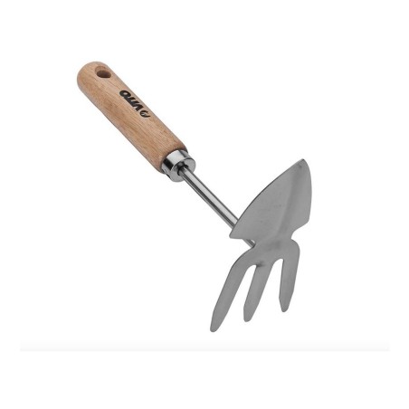 Kit 5 outils de jardin Manche bois Inox et Fer forgés à la main Haute qualité VITO