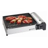 Barbecue à gaz 1900W Grille anti adhesive + 16 cartouches gaz camping KEMPER