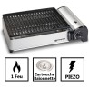 Barbecue à gaz 1900W Grille anti adhesive + 16 cartouches gaz camping KEMPER