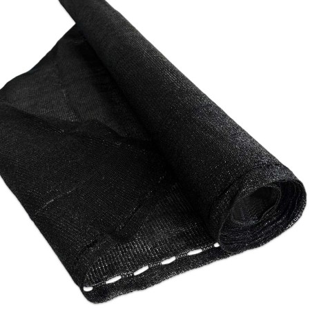 Bâche brise vue 1,5x10 m Noire Polyéthylène renforcée Occultant Jardin