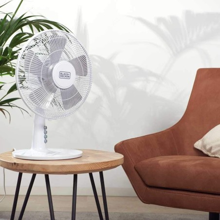 Ventilateur 40W Ø30cm 3 vitesses Oscillation/inclinaison réglable BLACK & DECKER