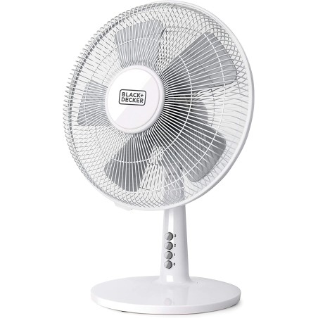 Ventilateur 40W Ø30cm 3 vitesses Oscillation/inclinaison réglable BLACK & DECKER