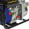 Pompe à eau Motopompe thermique 54m3/h Moteur Essence 4T OHV 6.5CV 196Cm3 Raccords 75mm Inondations Caves Piscines GOODYEAR