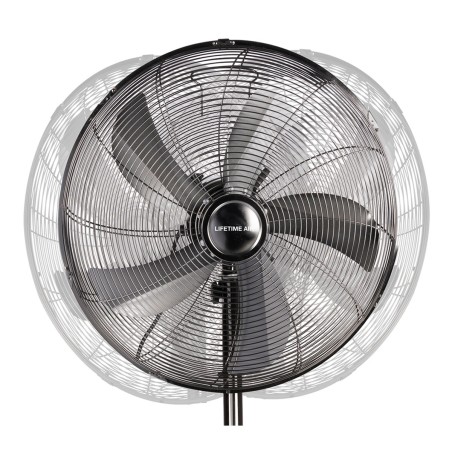 Ventilateur sur pieds 50W Design, Télescopique Hauteur réglable 125-145Cm, Brasseur d'air 3 vitesses