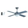 Ventilateur Plafonnier Eclairage 4 pales 60 W 3 vitesses Ø 121 cm Télécommande NIKLAS