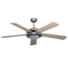 Ventilateur Plafonnier Eclairage 5 pales 60 W 3 vitesses Ø 130 cm Télécommande NIKLAS