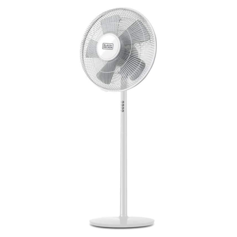Ventilateur sur Pied 60W Ø40cm 3 vitesses Oscillation/inclinaison réglable BLACK & DECKER