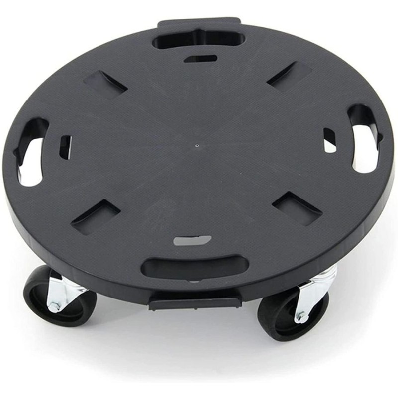 Support à roulettes rond diamètre 40 x 12,5 cm 4 roues Capacité max 275 kg Plantes Meubles ou matériel lourd KZ GARDEN