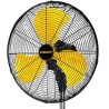 Ventilateur d'atelier 120W sur pied réglable 3 vitesses Oscillant acier Grille de sécurité STANLEY