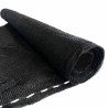 Bâche brise vue 1,5x10 m Noire Tissée Traitée anti UV Pare vue occultant Terrasses Blacons et Jardin
