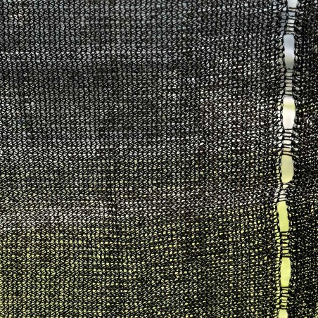 Bâche brise vue 1,5x10 m Noire Tissée Traitée anti UV Pare vue occultant Terrasses Blacons et Jardin