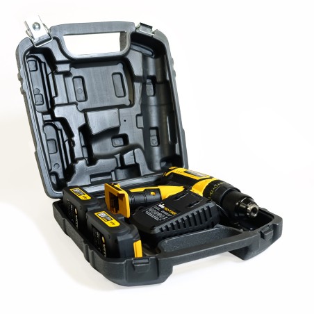 Perceuse sans fil 14,4 V 2 batteries lithium 2 Ah Chargeur rapide 1h LED et indicateur de charge VITO