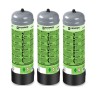 Pack 3 Bouteilles de gaz ARGON PUR 110 Bar 2.2 Litres KEMPER Soudage semi-automatique MIG-Bonbonne gaz Grande contenance Jetable