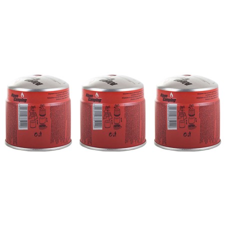 ALPEN - Pack 3 cartouches gaz 190g Butane Propane perçable sécurité stop-gaz