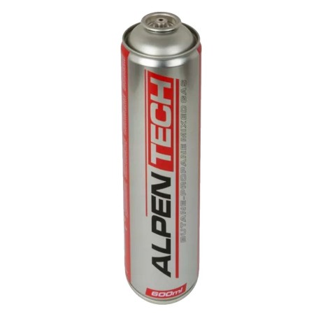Pack de 12 Cartouches de gaz 330gr Butane propane mix 600ml Valve 7/16 ALPENTECH