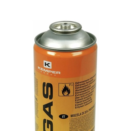 Pack de 6 Cartouches gaz 330g Bouteilles Butane propane 600ml Kemper Bonbonne gaz universelle valve 7/16