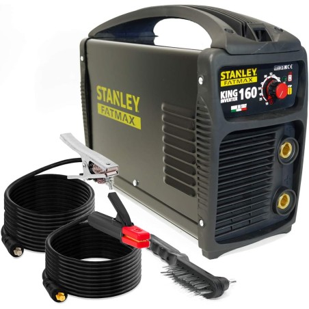 Poste à souder 160 Ampères MMA Soudage Cycle 100% en continu + Cagoule Automatique 9/13 STANLEY FATMAX