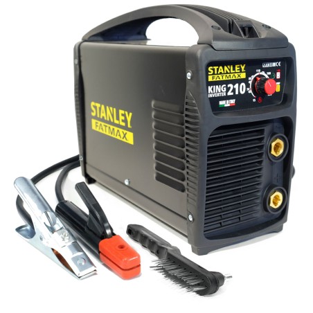 Poste à souder inverter KING 210 PRO 100% Duty cycle MMA TIG LIFT Electrodes 1.6 à 5 mm STANLEY FATMAX