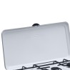 Réchaud gaz 3 feux 4100W - Brûleurs fonte Amovibles Grille et Couvercle - Plaque de Cuisson Gaz Butane ou Propane