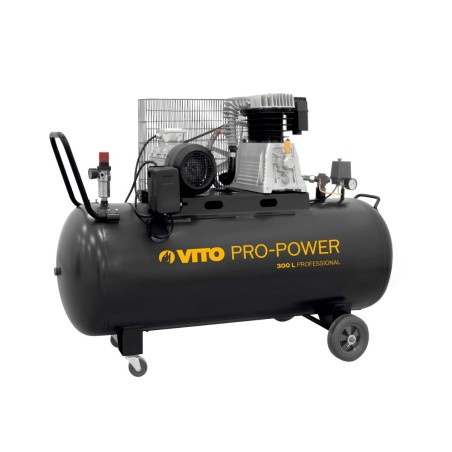 Compresseur d'air à Courroie triphasé 300L 10 Bar 4000W 5.5CV VITO 500L/min.