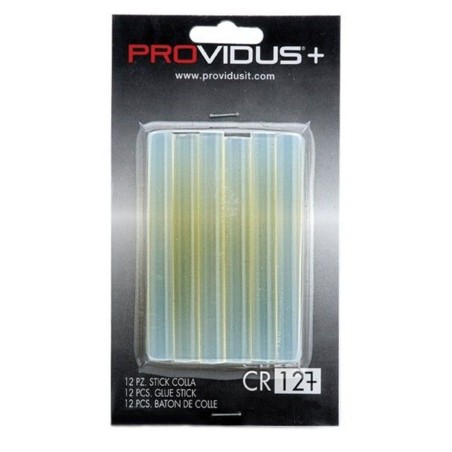 Lot de 12 bâtons Colle thermo transparente en bâton diamètre 7.2 mm Providus