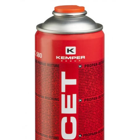 Pack de 6 Cartouches de gaz 330gr NOVACET Butane propane mix 600ml Valve 7/16 KEMPER