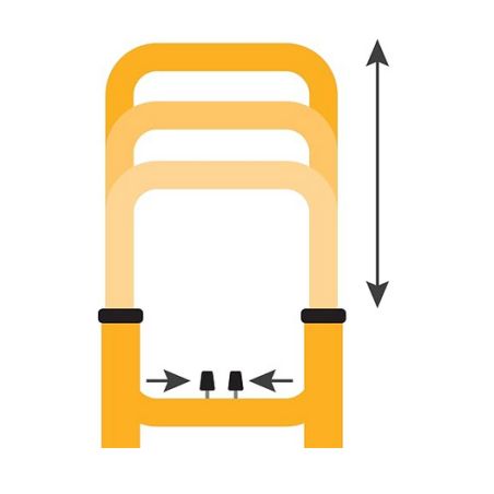 Chariot de manutention 2x3 Roues pivotantes Diable pliable Charge 150kg VITO