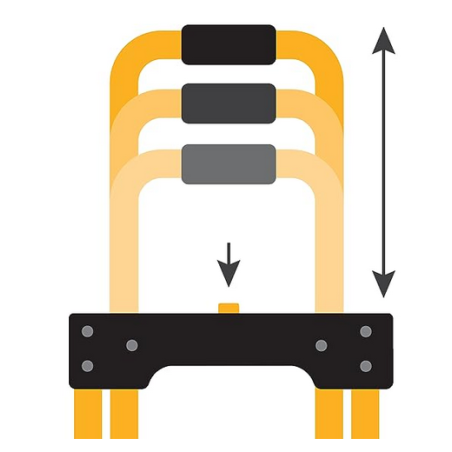 Chariot à roues Diable pliable Charge 80kg Mat réglable VITO