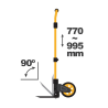 Chariot à roues Diable pliable Charge 80kg Mat réglable VITO