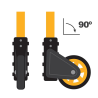 Chariot à roues Diable pliable Charge 80kg Mat réglable VITO