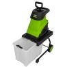 Broyeur de végétaux 2500W Bac 45L Coupe Branches 45mm Elagage Jardinage Taillage VITO
