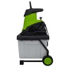Broyeur de végétaux 2500W Bac 45L Coupe Branches 45mm Elagage Jardinage Taillage VITO