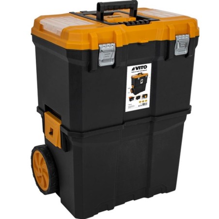 Servante porte outils Boite à outils détachable 2 modules Charge 20Kg Servante Trolley VITO