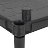 Etagère plastique 3 tablettes L61xP31xH95 cm NOIRE Charge 90kg ITOOLS