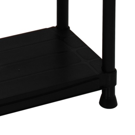 Etagère plastique 5 tablettes L61xP31xH172 cm NOIRE Charge 150kg ITOOLS