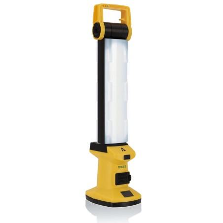 Lampe de travail LED portable 20W 6 fonctions 1500Lm Portée 53m 6000K Base aimantée IP22 ASLO