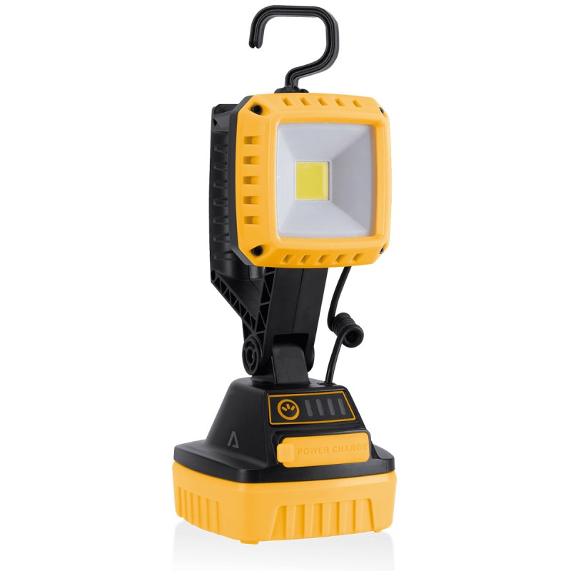 Lampe de poche LED 10W Portée 44m Base aimantée 1000Lm 6000K 4 modes Orientable ASLO