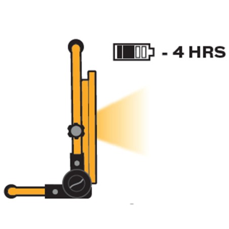 Projecteur LED rechargeable 30W 1200Lm 6000K Extérieur/Intérieur 3 modes Autonomie 4-12h ASLO