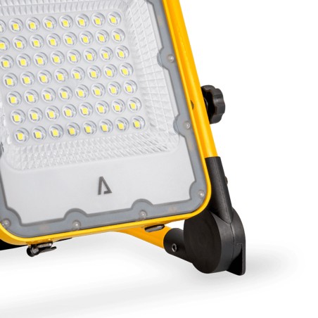 Projecteur LED rechargeable 50W 1800Lm 6000K Extérieur/Intérieur 3 modes Autonomie 4-12h ASLO