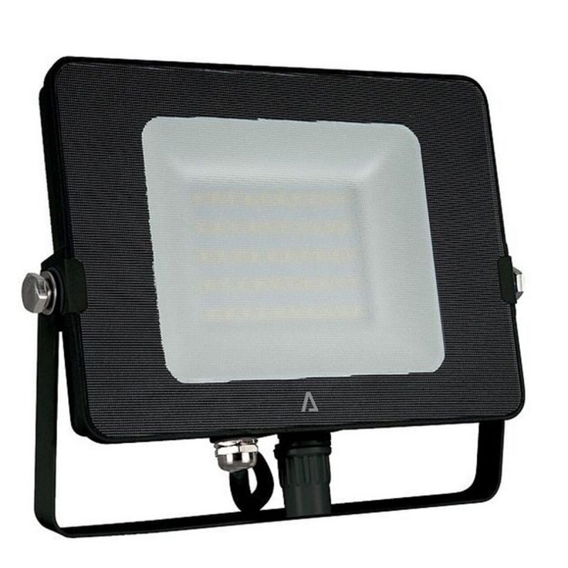Projecteur LED NOIR 20W SMD 1600Lm Blanc chaud 3000K 230V Extérieur/Intérieur IP65 ASLO